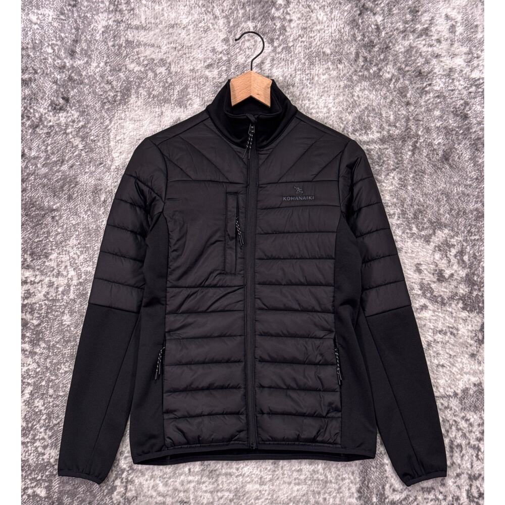 New Straight Down Pines Jacket XS Womens Hybrid Padded Front Full Zip Black